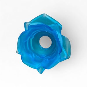 💡 Tulipa Candeeiro Vidro Azul Formato Flor – Design Decorativo