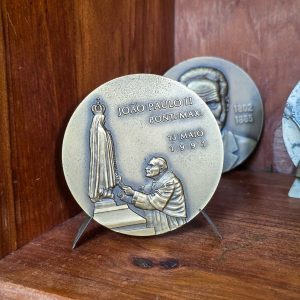 🕊️ Medalha Comemorativa João Paulo II – Fátima 1991 (Gravarte Lisboa)
