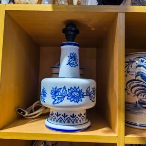 🔵 Candeeiro Cerâmica Portuguesa “VIANA” Pintado à Mão – 28cm