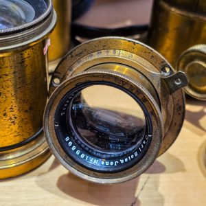 📸 Lente Vintage Carl Zeiss Jena DRP Tessar 21cm f/6.3 em Latão