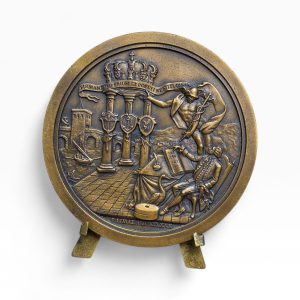 🏛️ Medalha Comemorativa Câmara Municipal Ponte de Lima | Bronze c/ Suporte