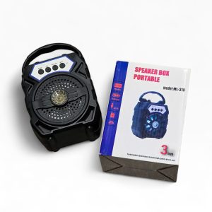 🔊 Coluna Portátil Bluetooth ML-328 com Rádio FM, USB e Luz LED – 5W