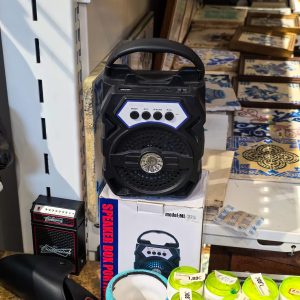 🔊 Coluna Portátil Bluetooth ML-328 com Rádio FM, USB e Luz LED – 5W