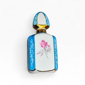 🏺 Frasco Perfume Porcelana Alcobaça Portugal – Vintage com Tampa Original