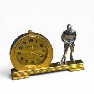 ⛳ Relógio Mesa Vintage Golfe Quartz Tian Seng – Funcional