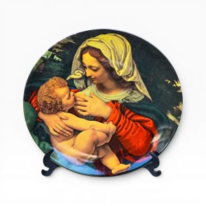 🍽️ Prato Vista Alegre Festa de Natal 1995 – “A Virgem da Almofada Verde”