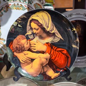 🍽️ Prato Vista Alegre Festa de Natal 1995 – “A Virgem da Almofada Verde”