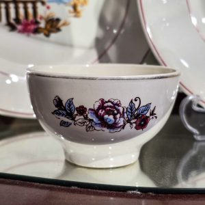 🏺 Malga Antiga Fábrica de Louça de Sacavém | Floral com Filete Dourado