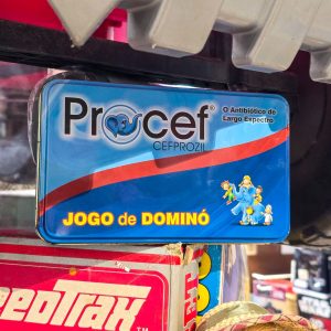 🧩 Jogo Dominó Procef Cefprozil Caixa Metálica — Novo