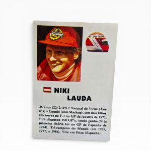 🏎️ Calendário Bolso Fórmula 1 Impala — Niki Lauda — 1985/1986