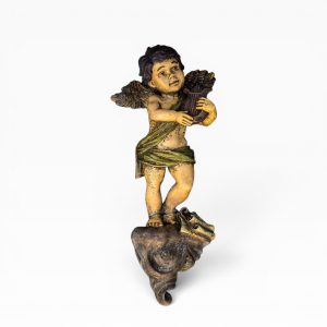 👼 Anjo Querubim Decorativo Parede com Harpa/Lira — Estilo Vintage
