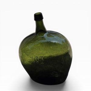 🍾 Garrafão Antigo Vidro Verde — Dame Jeanne / Damajuana 10,3L