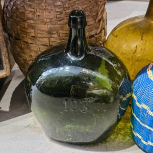 🍾 Garrafão Antigo Vidro Verde — Dame Jeanne / Damajuana 10,3L