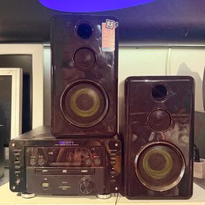 🎶 Aparelhagem Scott I-WXH80 com Colunas e Comando – Totalmente Funcional