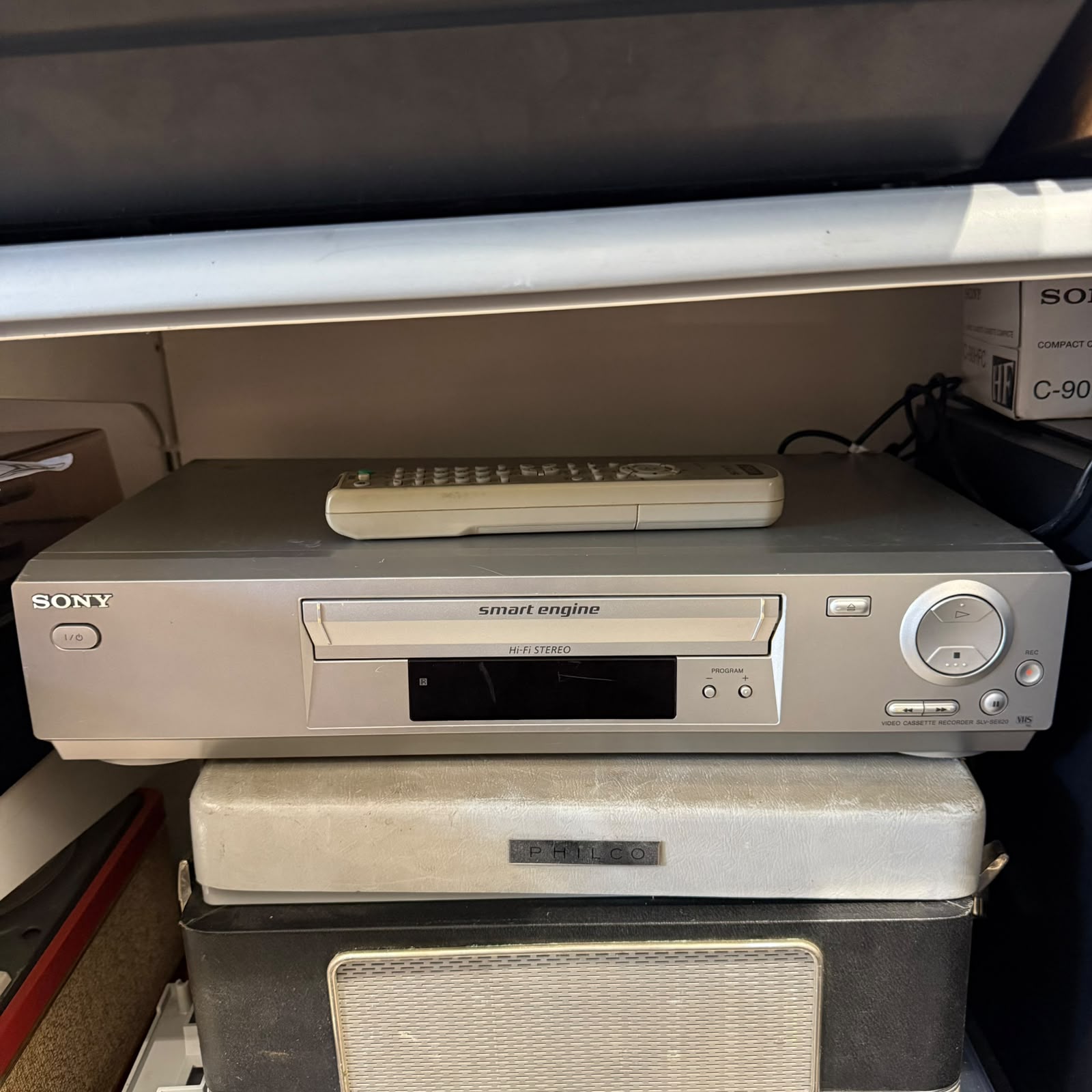 📼 Videogravador VHS Sony SLV-SE620B — Hi-Fi Stereo com Comando