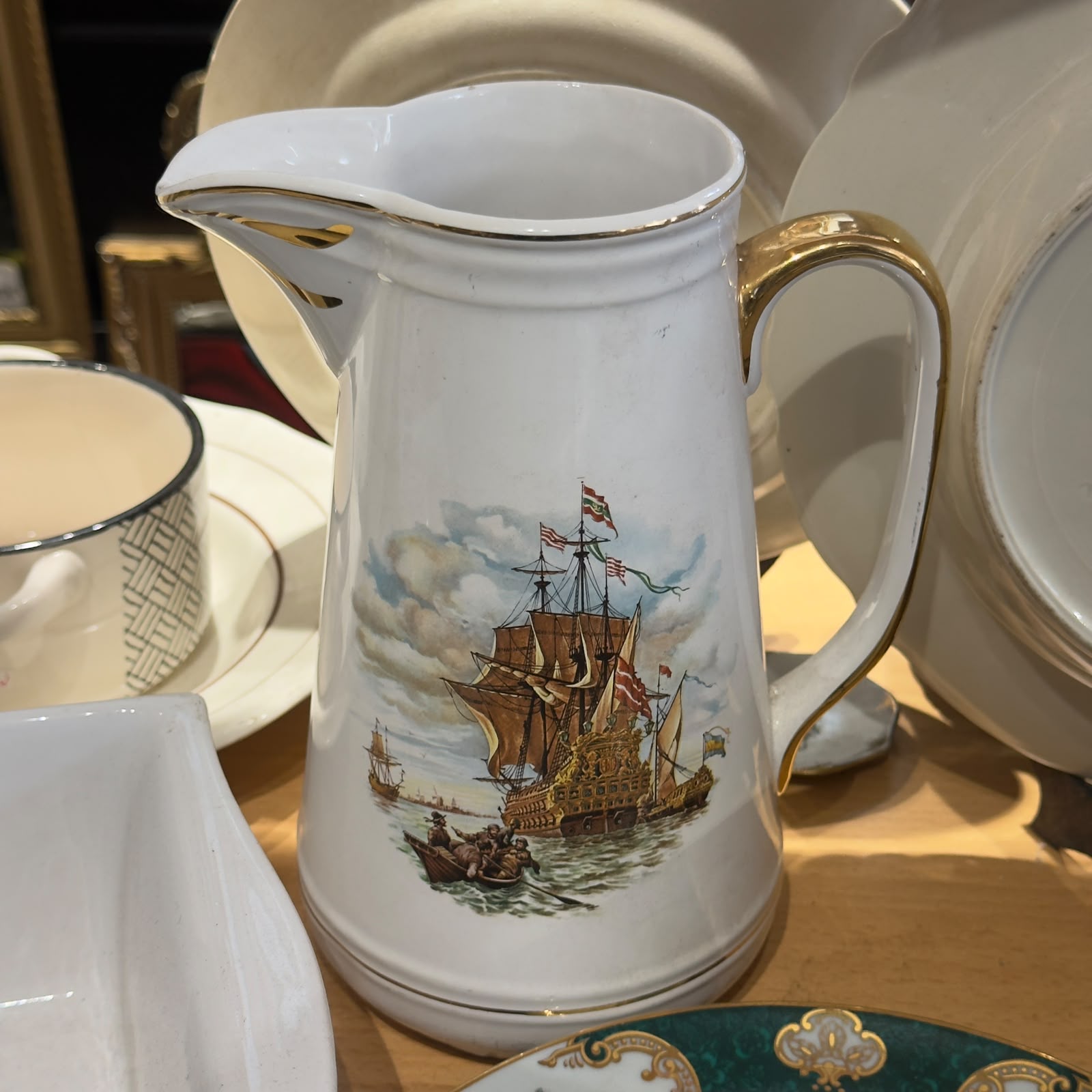 ⛵ Jarro S. Roque Aveiro — Cena Marítima e “Lembrança de Casamento”