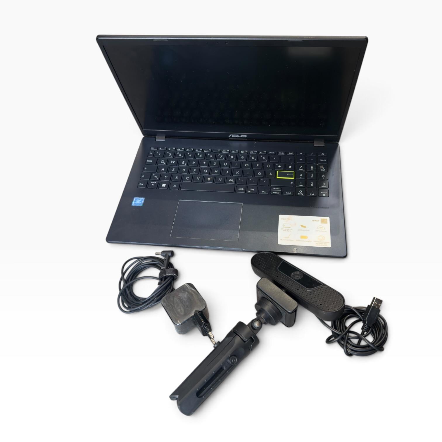 💻 Portátil ASUS E510MA 15,6” com Carregador e Webcam Externa